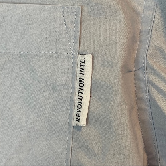 TOPMAN Revolution Intl Grey Button Down XS - Picture 2 of 5